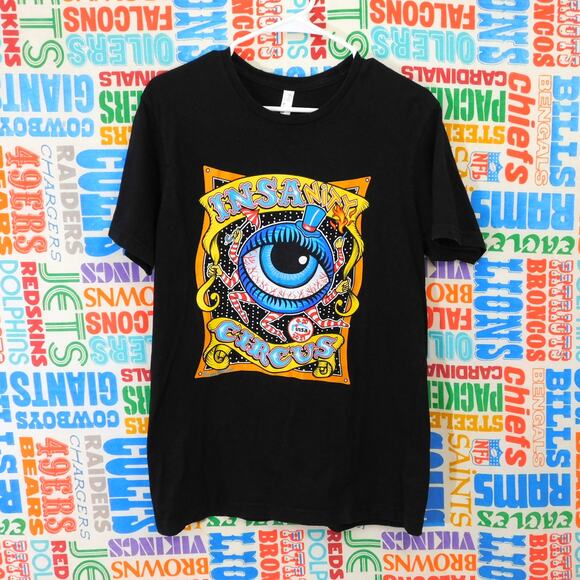 Insanity Circus INSA 4-20-21 Cannabis T Shirt Size L Black Eye Graphic - Picture 1 of 4